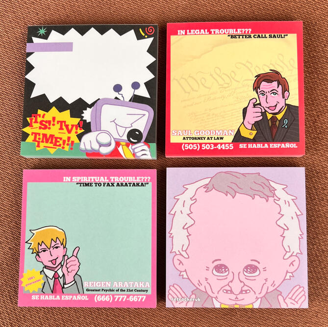 fan work memo pads