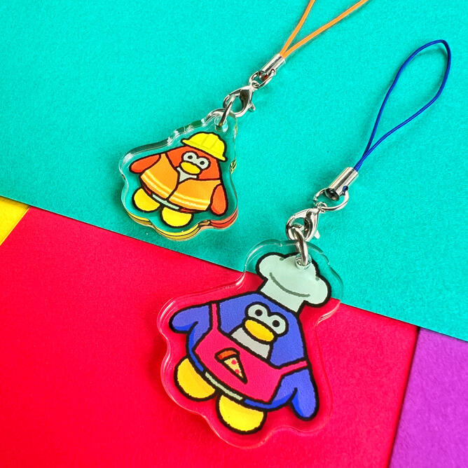 fan work phone charms