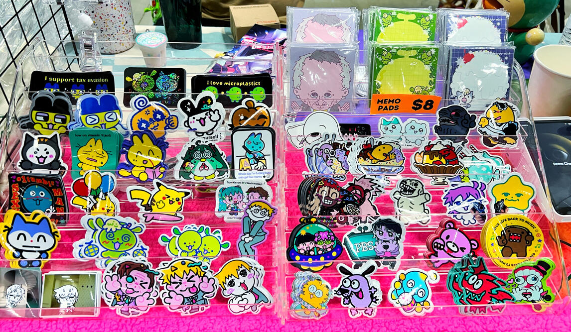 sticker display