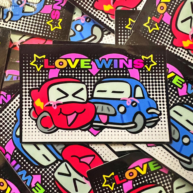 fan work sticker